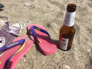 Birra in spiaggia