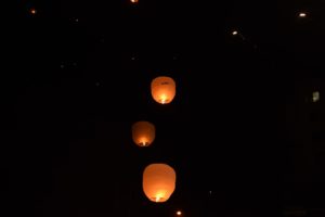Volo delel lanterne alla festa patronale di san Lorenzo a Santena