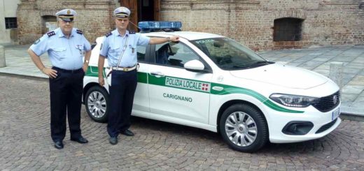 Nuova vettura per la polizia municipale di Carignano