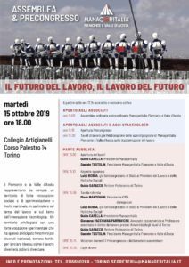 Manageritalia Torino programma assemblea e precongresso