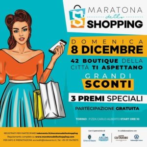 Maratona dello shopping a Torino 8 dicembre 2019