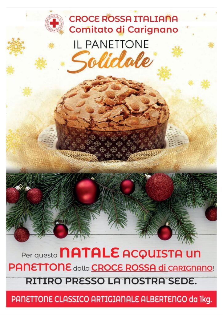 panettone solidale croce rossa