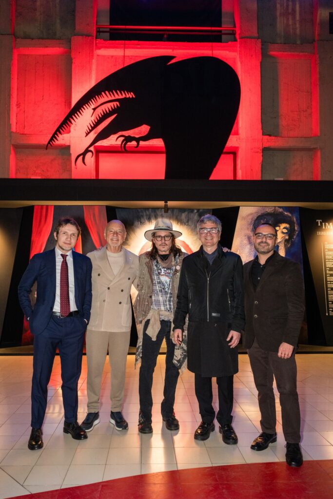 Johnny Depp con Gabriele Molinari, Enzo Ghigo, Domenico De Gaetano e Alessandro Bollo - ph. A. Guermani